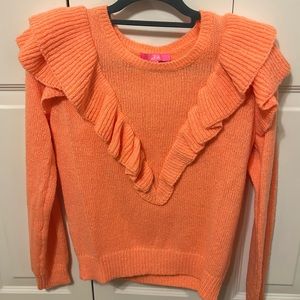 Lilly Pulitzer Light Orange Sweater Medium